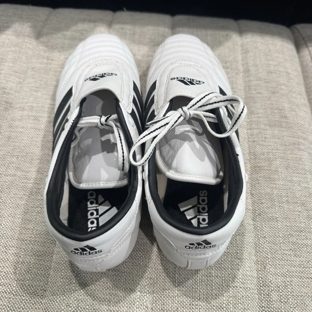 Adidas SM II Taekwondo MMA Shoes Mens 8.5 White Black Training Practice Shoes